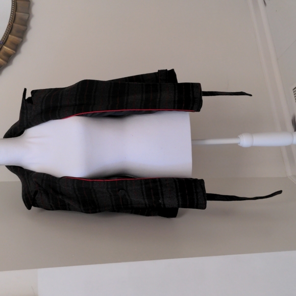 Medium black, grey, and red Maralyn & Me peacoat - Picture 4 of 5